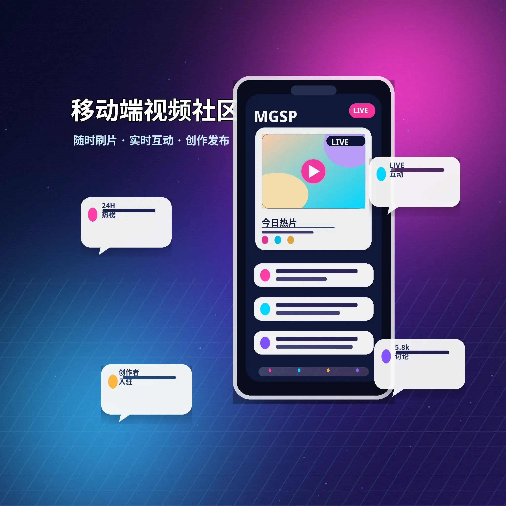 蘑菇视频APP与视频社区服务